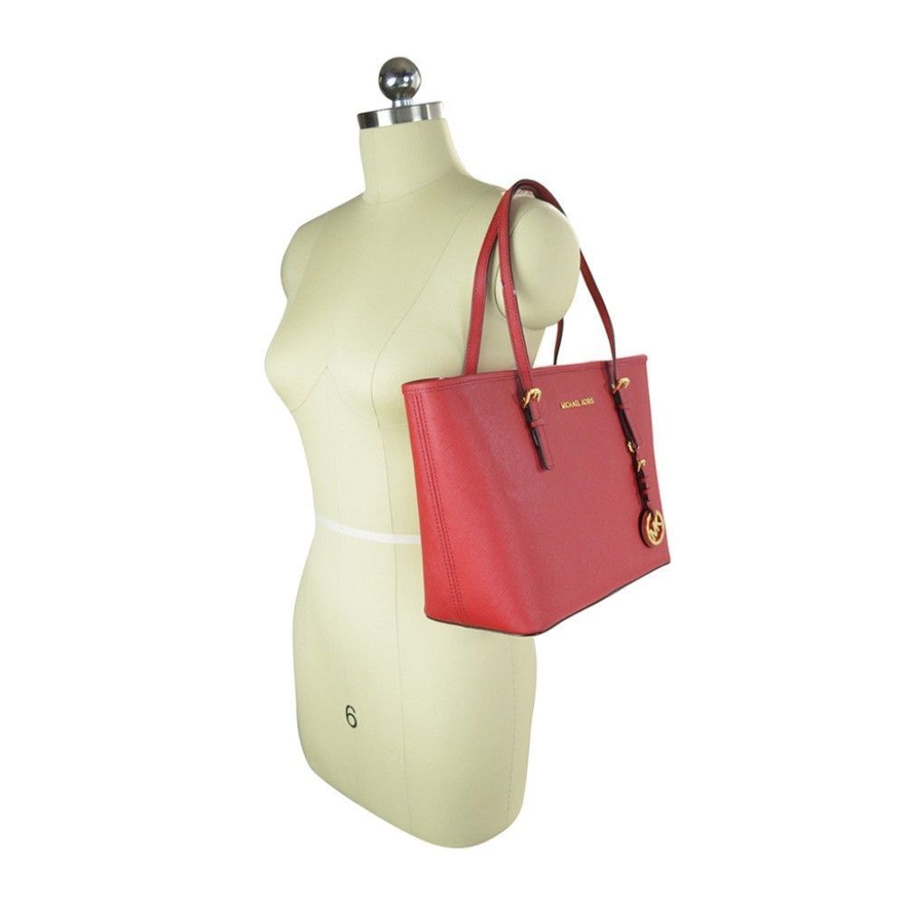 NWT Michael Kors Jet Set Travel Saffiano Leather